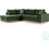 Pakoworld Boston Γωνιακός Καναπές Δεξιά Γωνία Πράσινος 280x225x90cm 168-000018