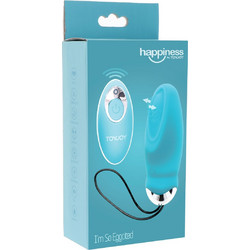 ToyJoy I'm So Eggcited Δονητής Egg για Ζευγάρια με Τηλεχειριστήριο 8.9cm Μπλε