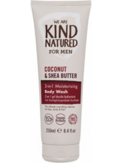 Kind Natured 3 IN 1 Moisturising Men's Collection Φυτικό Σαμπουάν Conditioner & Αφρόλουτρο για Επανόρθωση 250ml