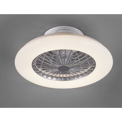 RL Lighting Stralsund R62522187 Ανεμιστήρας Οροφής 50cm 40W με Φως & Τηλεχειριστήριο Λευκός Γκρι