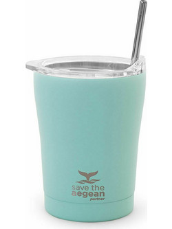 Estia Coffee Mug Save The Aegean Bermuda Green 350ml