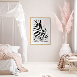 ΑΦΙΣΑ WALL-DESIGN PINK MOON 49505 (PVC/PLEXIGLASS ΦΥΣΙΚΟ ΞΥΛΟ ΜΕ ΠΛΑΙΣΙΟ) 50x70cm