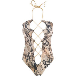 Ολόσωμο μαγιό snake print S22