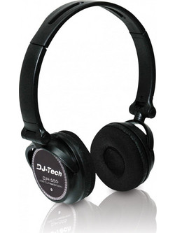 DJ-Tech DJH-555 Ενσύρματα Ακουστικά DJ On Ear Μαύρα