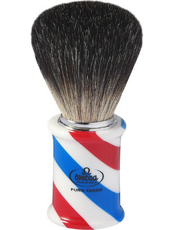 Omega Barber Pole Πινέλο Ξυρίσματος με Τρίχα Ασβού 6736