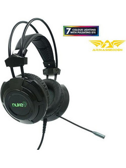 Armaggeddon Pro Nuke 9 Gaming Headset Over Ear Black