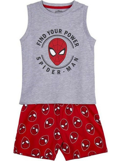 Kαλοκαιρινή παιδική πιτζάμα Spider-Man Γκρι