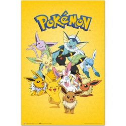 Αφίσα Eevee Evolutions - Pokemon (91.5 x 61 cm)