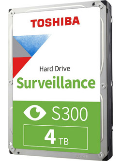 Toshiba S300 Surveillance 4TB HDD Σκληρός Δίσκος 3.5" Sata 3 5400rpm με 128MB Cache HDWT840UZSVA