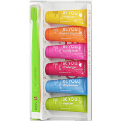 Curaprox Be You Six Tastes Οδοντόβουρτσα Λαχανί + Οδοντόκρεμες 6x10ml
