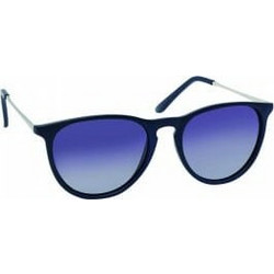 Eyelead L662 Ανδρικά Γυαλιά Ηλίου Στρογγυλά Κοκάλινα Μεταλλικά Μαύρα με Μπλε Polarized Φακό
