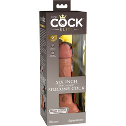 Pipedream King Cock Plus 6" Dual Density Ρεαλιστικό Dildo με Βεντούζα 15cm Tan