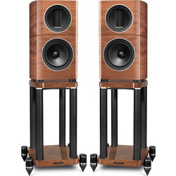 Wharfedale Elysian 1 Ζεύγος με Βάσεις Ηχείων Hi-Fi Δαπέδου 175W 2 Δρόμων Piano Walnut