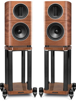 Wharfedale Elysian 1 Ζεύγος με Βάσεις Ηχείων Hi-Fi Δαπέδου 175W 2 Δρόμων Piano Walnut