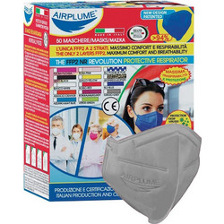 Brand Italia AirPlume FFP2 Μάσκα Προστασίας Γκρι 1τμχ