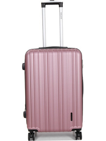 Worldline 27521-29 Βαλίτσα Μεσαία 65x43x27cm με 4 Ρόδες Ροζ