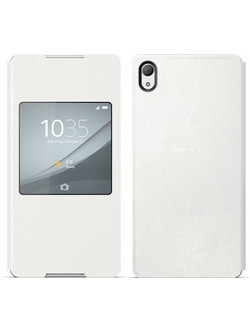 Θήκη Book Sony Style Cover Window SCR30 για Xperia Z3+ E6553 Λευκή Original