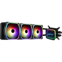 Enermax AquaFusion ADV 360 Black Υδρόψυξη CPU 120mm ARGB για Socket AM2 / AM2+ / AM3 / AM3+ / FM1 / FM2 / 115x / 1366 / 2011 / 2066 / 2011-3 / AM4 / FM2+ / 1200 / 1700 / AM5