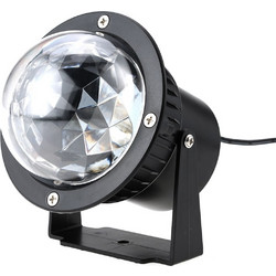 3W RGB IP65 Waterproof Mini Crystal Magic Ball LED Stage Light , 3 LEDs Outdoor Lawn Garden Light for Disco DJ, KTV Club, Bar, Wedding, Home Party(Colorful Light) (OEM)