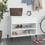vidaXL Παπουτσοθήκη Ξύλινη Λευκή Μ70xΠ36xΥ60cm 819764