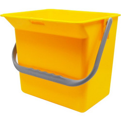 Κουβάς πλαστικός 6L ορθογώνιος κίτρινος c442037