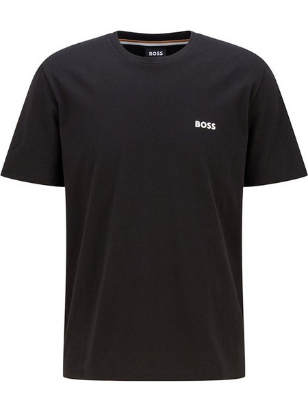 Ανδρικό T-Shirt Cotton Stretch BOSS 50469627-001 Μαύρο