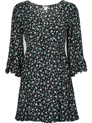 Billabong After Time Mini Καθημερινό Φόρεμα Μαύρο EBJWD00110-OFB