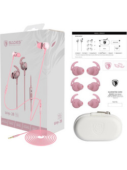 Sades Wings 20 Gaming Headset In Ear Pink
