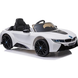Jamara BMW I8 Coupe Ηλεκτροκίνητο Παιδικό Αυτοκίνητο Μονοθέσιο με Τηλεχειριστήριο 12V Λευκό