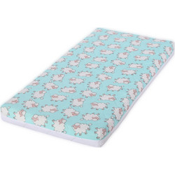 Lorelli Holiday Blue Sheeps Ανατομικό Στρώμα Foam & Κοκοφοίνικα Κούνιας 70x140cm