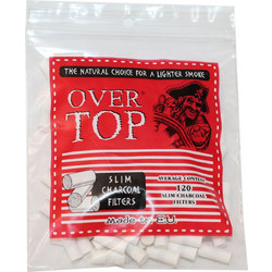 ΦΙΛΤΡΑ OVER TOP 6mm ΕΝΕΡΓΟΥ ΑΝΘΡΑΚΑ 120 ΤΕΜ ΣΕ ΣΑΚΟΥΛΑΚΙ