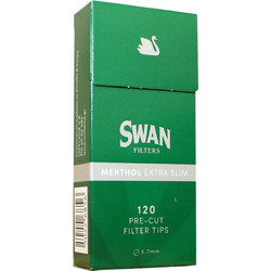 ΦΙΛΤΡΑ SWAN EXTRA SLIM 5.7mm MENTHOL 120 ΤΕΜ