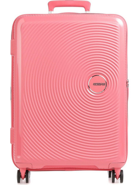 American Tourister Soundbox Expandable Βαλίτσα Μεγάλη 77x51.5x32.5cm με 4 Ρόδες Κοραλί