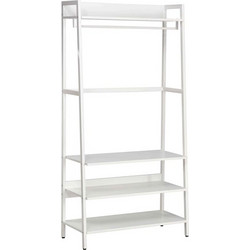 RAVENNA Μονάδα Αποθήκευσης Με Ράγα Και Ράφια Nala 84 White 84 x 40 x 169