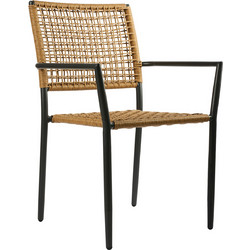 Varossi Sati Πολυθρόνα Κήπου Rattan Μπεζ 900-255