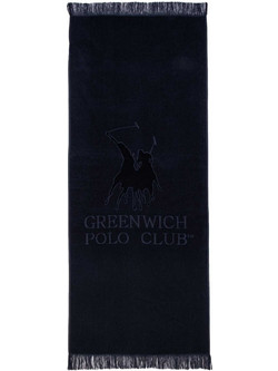 Greenwich Polo Club 3656 Πετσέτα Θαλάσσης Μαύρη 90x190cm