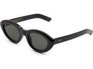 RetroSuperFuture Cocca W4A Γυναικεία Γυαλιά Ηλίου Cat Eye Κοκάλινα Μαύρα με Γκρι Polarized Φακό