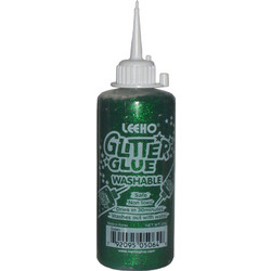 Κόλλα Leeho χειροτεχνίας glitter 120gr green-πράσινο (GG-120D-20M)
