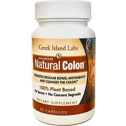 Greek Island Labs Advanced Natural Colon Φυτικές Ίνες 30 Κάψουλες