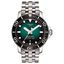 Tissot Seastar 1000 Ανδρικό Ρολόι Αυτόματο με Ασημί Μεταλλικό Μπρασελέ T120.407.11.091.01