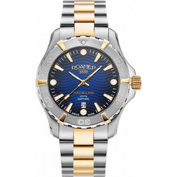 Roamer Deep Sea Ανδρικό Ρολόι με Ασημί Χρυσό Μεταλλικό Μπρασελέ R860833474570