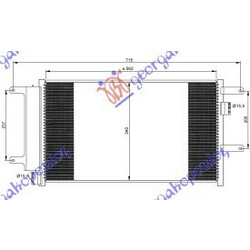 Ψυγειο A/C 3.0 T.D (57x33,8x16) 03- Iveco Daily 07-11 - 086706410