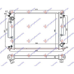Ψυγειο Νερου Για Ολα Πετρελαιο (550x440x32) Lexus Is Ii 05-13 - 487106310