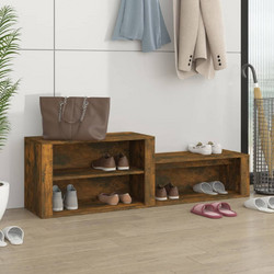 vidaXL Παπουτσοθήκη Σκαμπό Ξύλινη Καφέ Μ150xΠ35xΥ45cm 816917