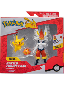 Jazwares Pokemon Battle Figure Pack Cinderace & Pikachu PKW2904