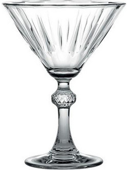 Espiel Σετ Ποτήρια Κοκτέιλ Γυάλινα Κολωνάτα Diamond 238ml 6τμχ SP440099G6