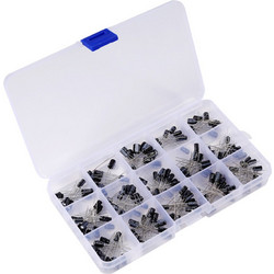 200pcs 0.1uF-220uF Electrolytic Capacitor Assortment Kit with Box