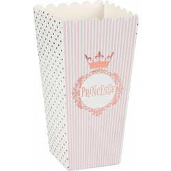Χάρτινο κουτί pop corn Santex princesse σετ 8 τμχ 8X17cm (477249-020)