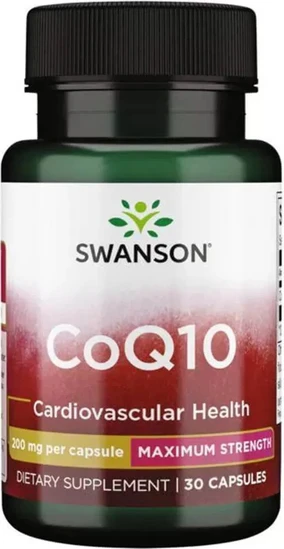 Complément Alimentaire Coenzyme Q10 Swanson 200 Mg - Boîte De 90 Capsules