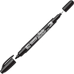 Μαρκαδόρος Luxor Twin με διπλή μύτη 0.7-1.0 mm Μαύρο